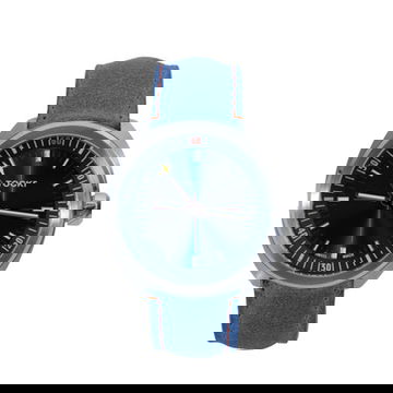 Tockr Skytrain 42 Blue Dial Watch | Stainless Steel 0