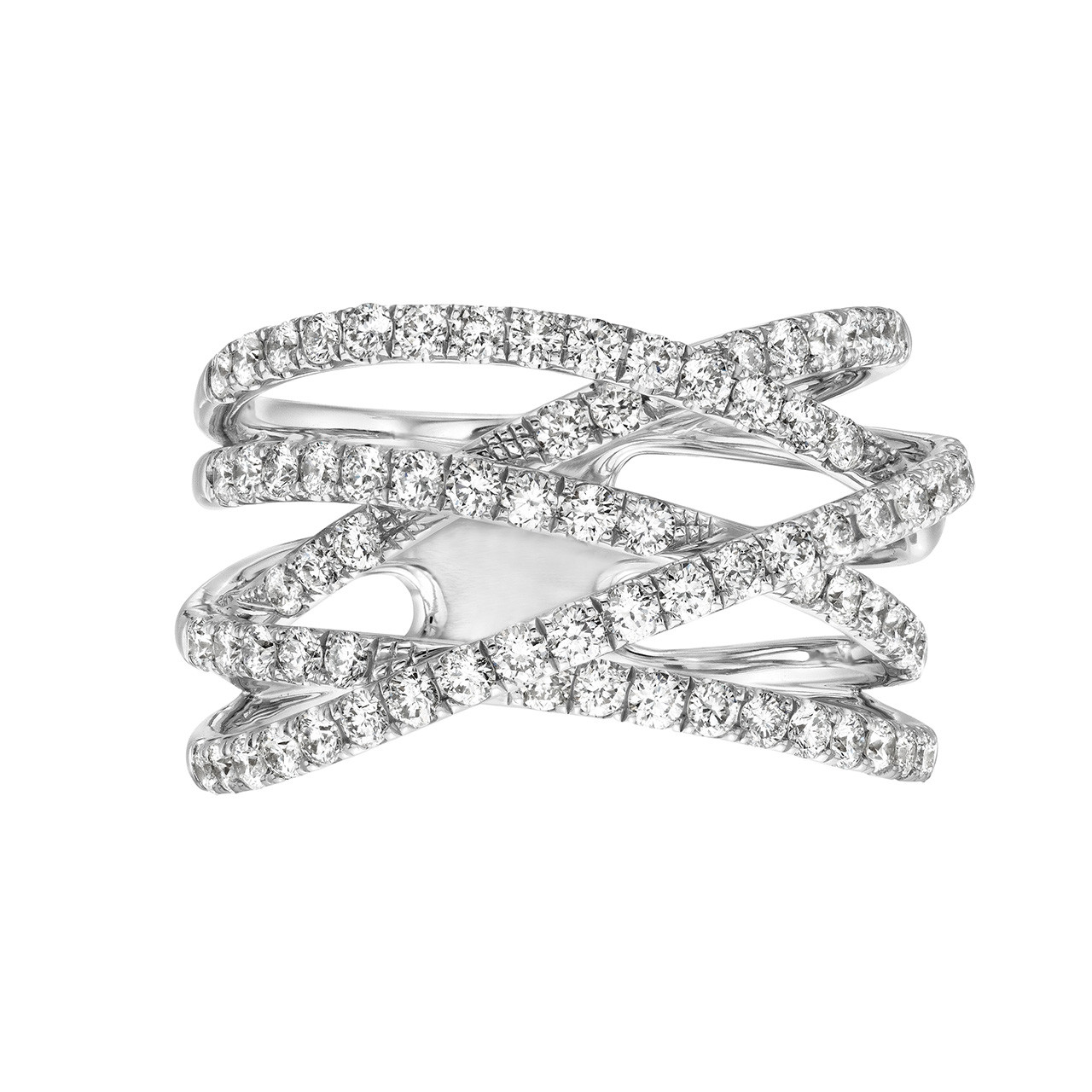 Multirow Diamond Crossover Ring