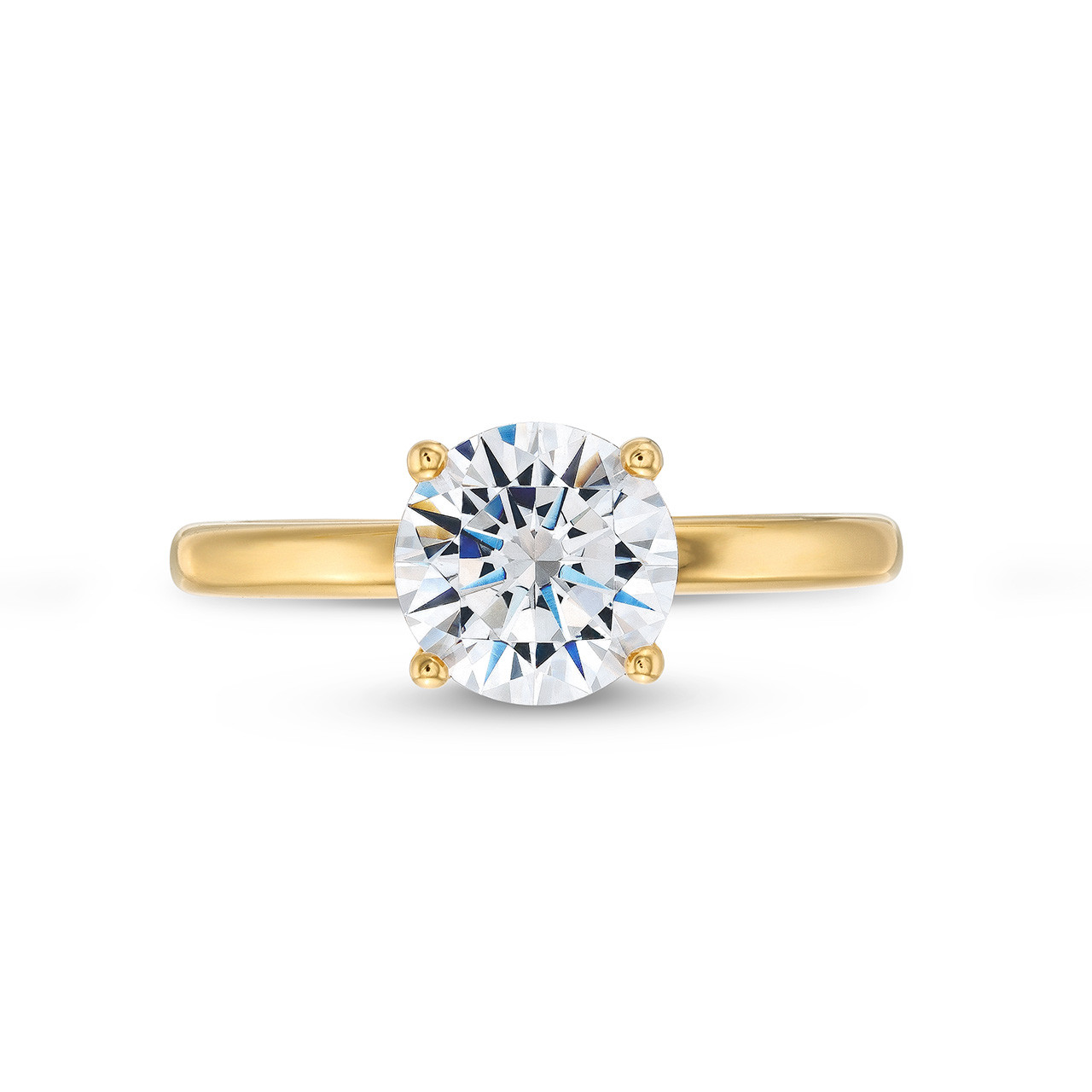 Four Prong Solitaire Engagement Setting by Adorette 0