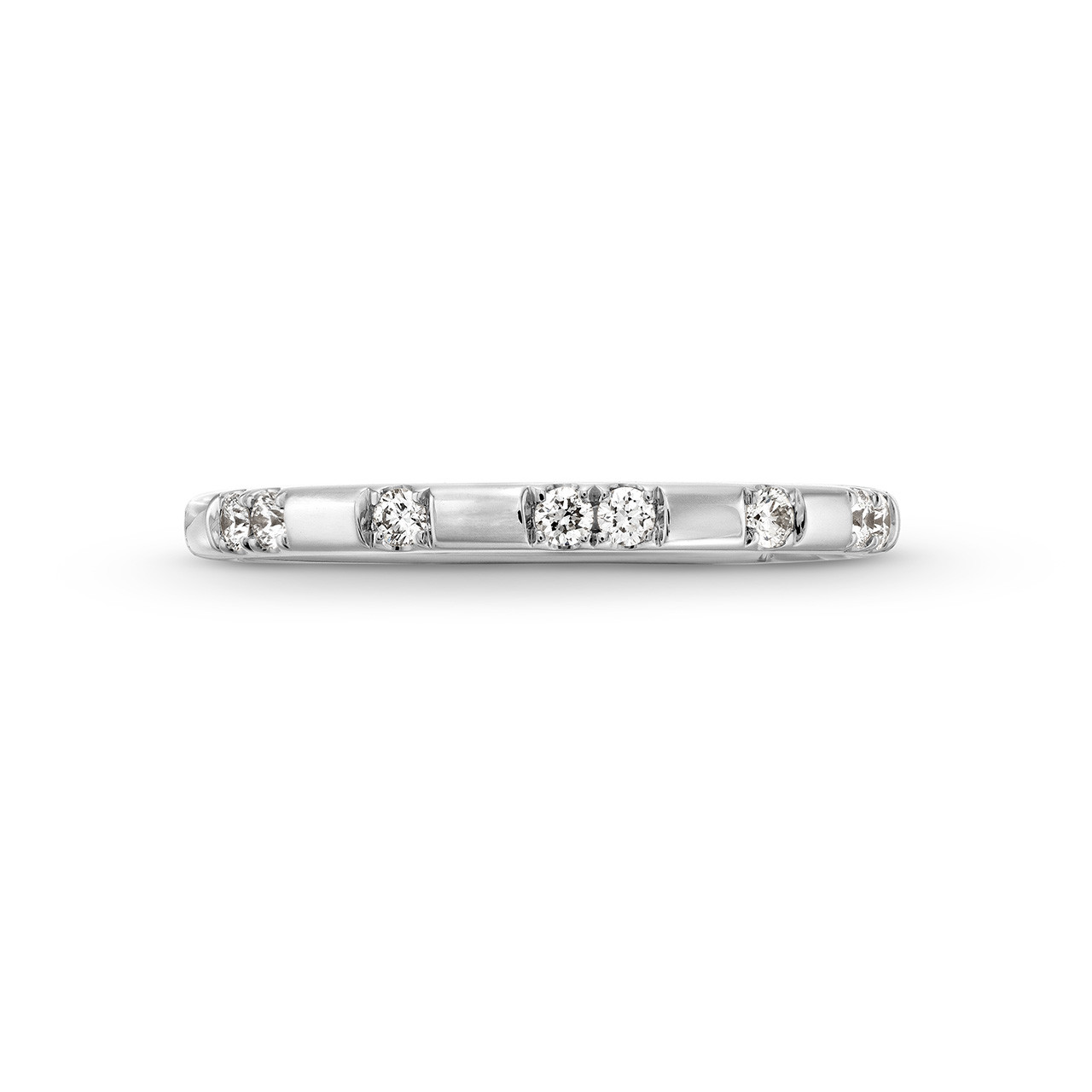 A. Jaffe Diamond Station Wedding Band In White Gold 14K 0