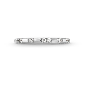 A. Jaffe Diamond Station Wedding Band In White Gold 14K