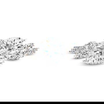 A. Jaffe Three Stone Hidden Halo Engagement Setting 3