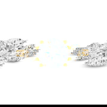 A. Jaffe Three Stone Hidden Halo Engagement Setting 2