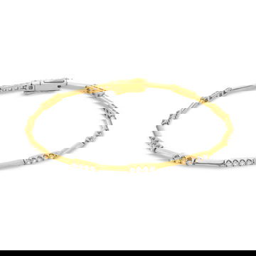 High Polished Diamond Station Bracelet