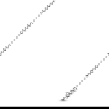 High Polished Diamond Station Bracelet