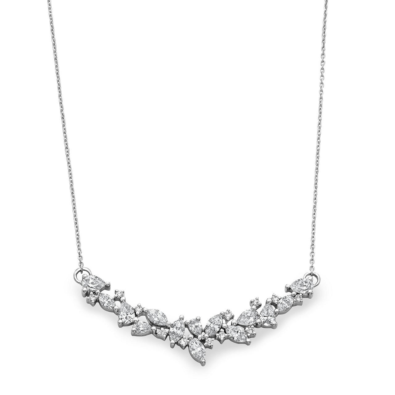 Mixed Shape Diamond Necklace 0