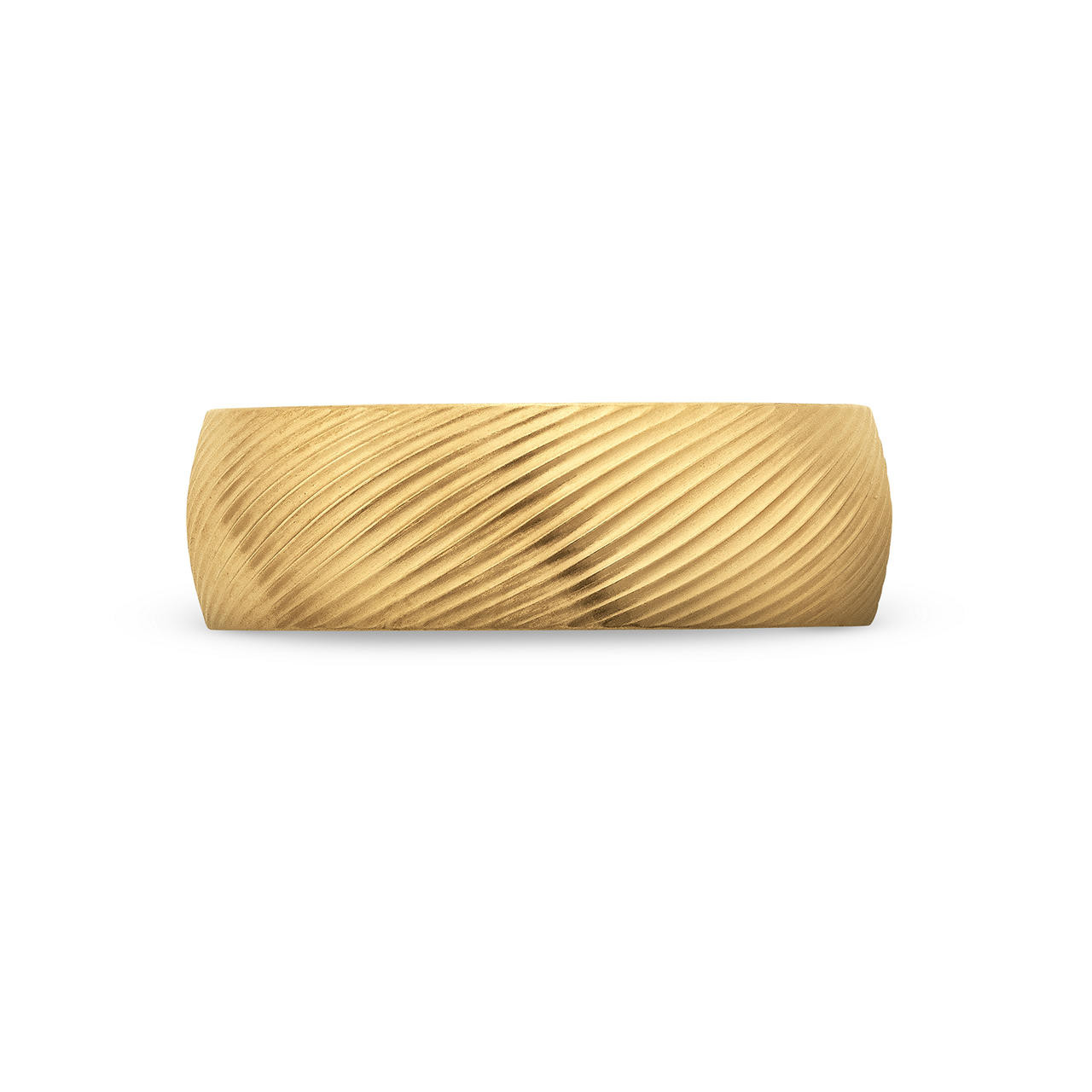 Satin Ribbed 7.5mm Wedding Band 0