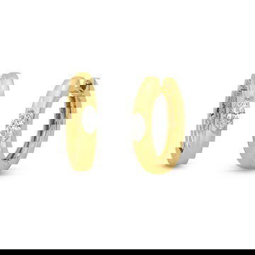 Marquise Diamond Huggie Earrings