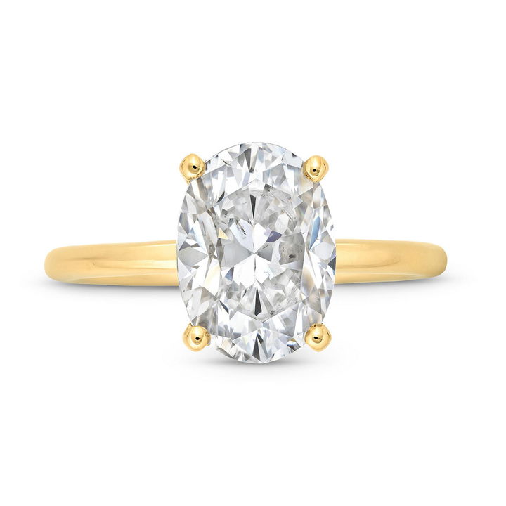 Yellow Gold 14K Hidden Halo Engagement Setting by Diamonds Direct Designs