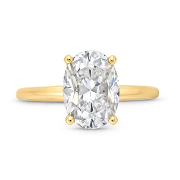 Hidden Halo Engagement Setting by Adorette In Yellow Gold 14K