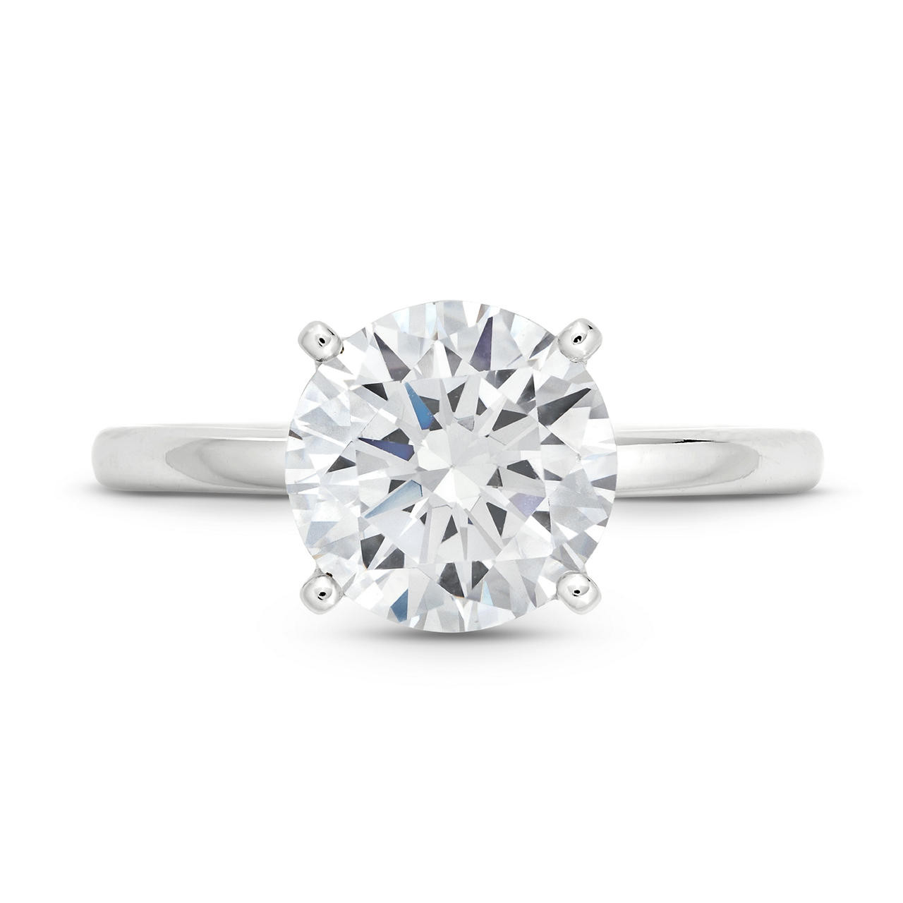 Solitaire Hidden Halo Four Prong Engagement Setting by Adorette