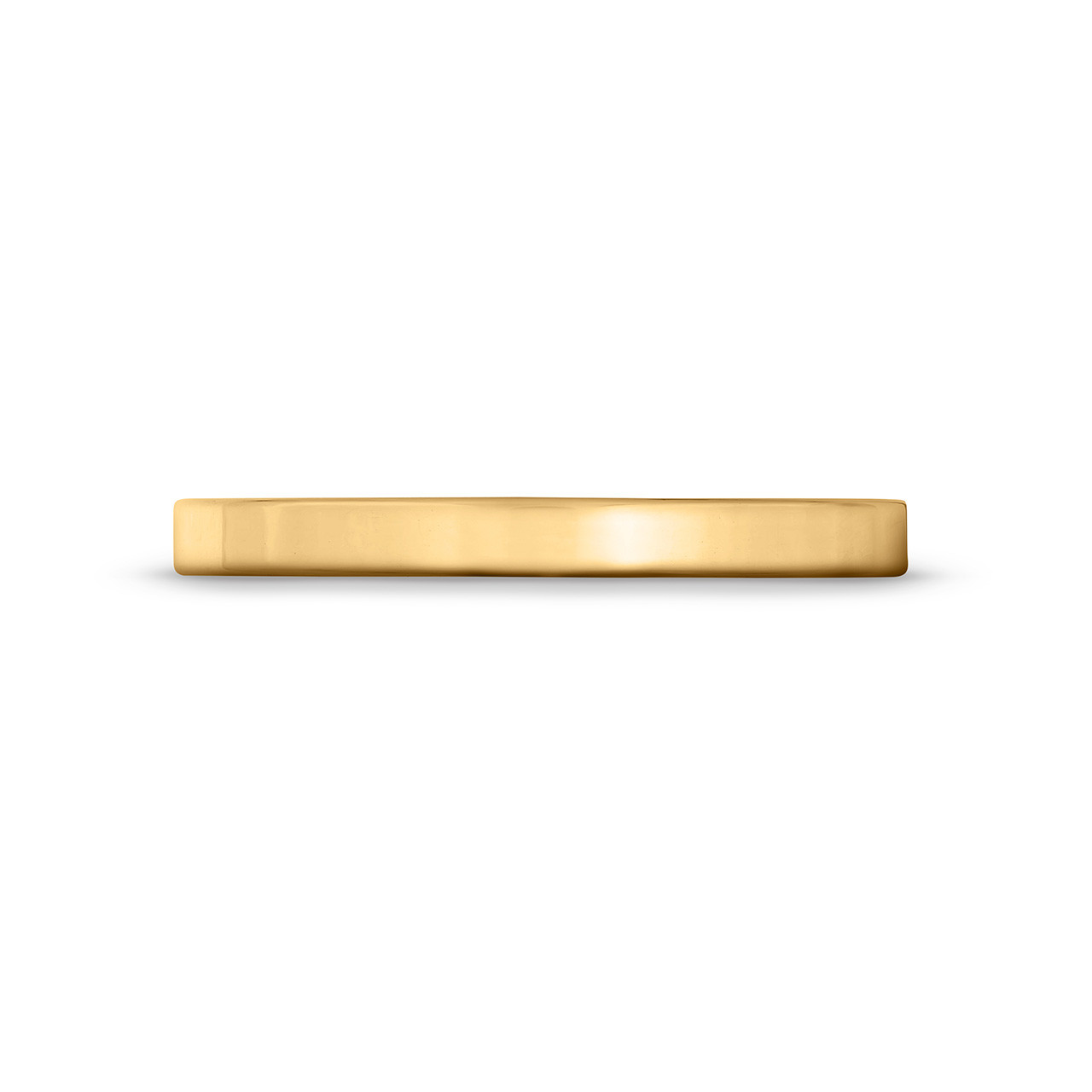 Flat Plain Wedding Band (2mm) 0