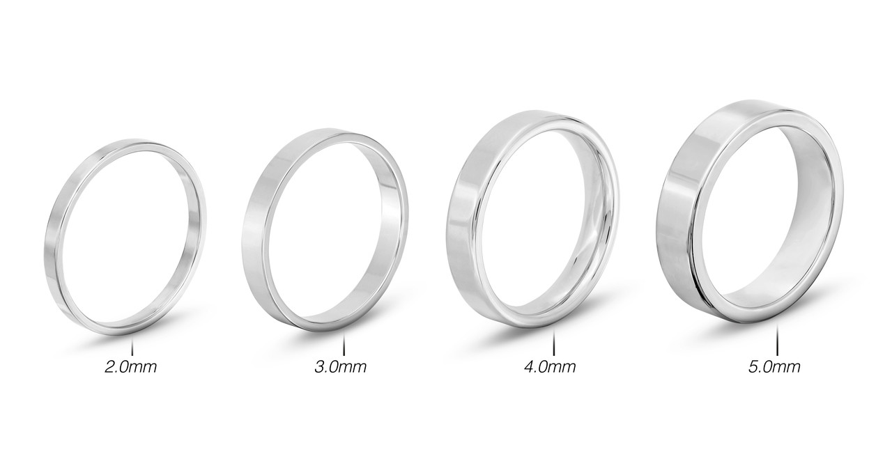 Flat Plain Wedding Band (5mm) 2