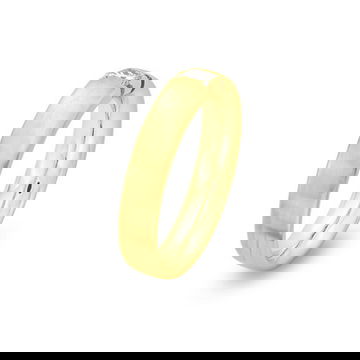 Satin 5mm Diamond Wedding Band