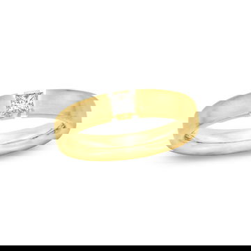 Satin 5mm Diamond Wedding Band