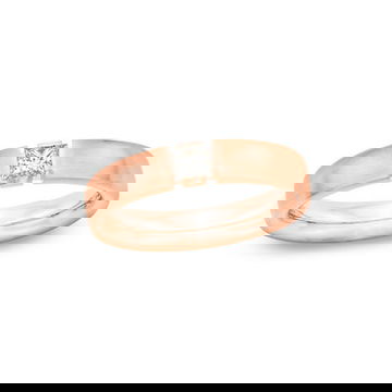 Satin 5mm Diamond Wedding Band