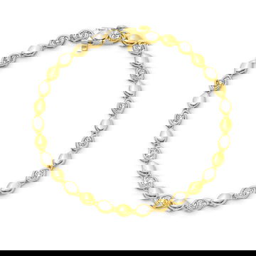 Marquise Diamond Bezel Gold Bracelet