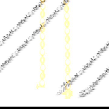 Marquise Diamond Bezel Gold Bracelet