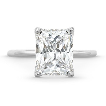Sylvie Four Prong Solitaire Engagement Setting In White Gold 14K