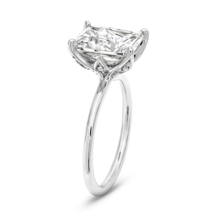 White Gold 14K Sylvie Four Prong Solitaire Engagement Setting