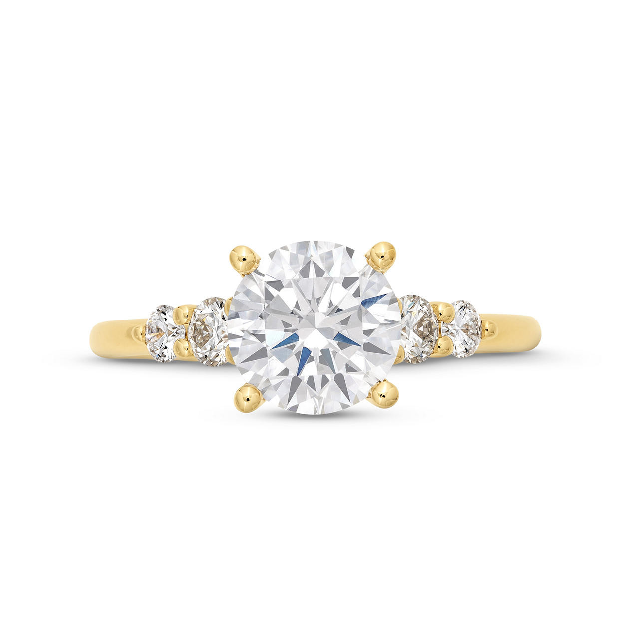 Sylvie Graduated Five Diamond Engagement Setting 0