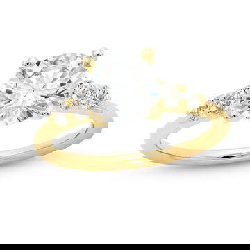 Sylvie Graduated Five Diamond Engagement Setting