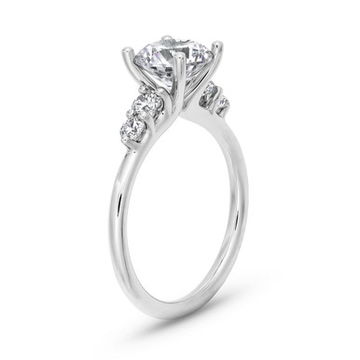 Sylvie Graduated Five Diamond Engagement Setting