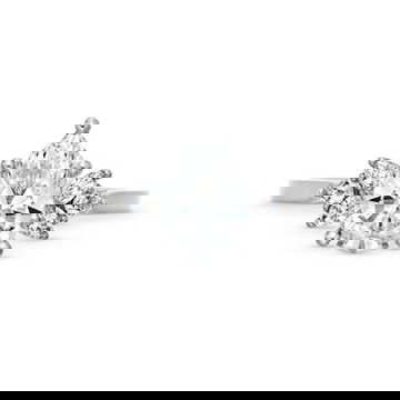 Sylvie Side Cluster Diamond Engagement Setting