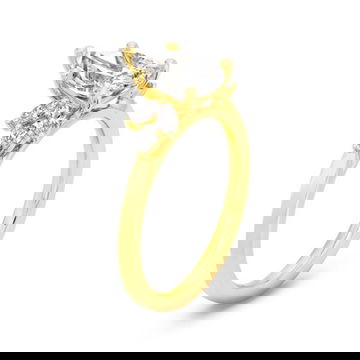 Sylvie Side Cluster Diamond Engagement Setting
