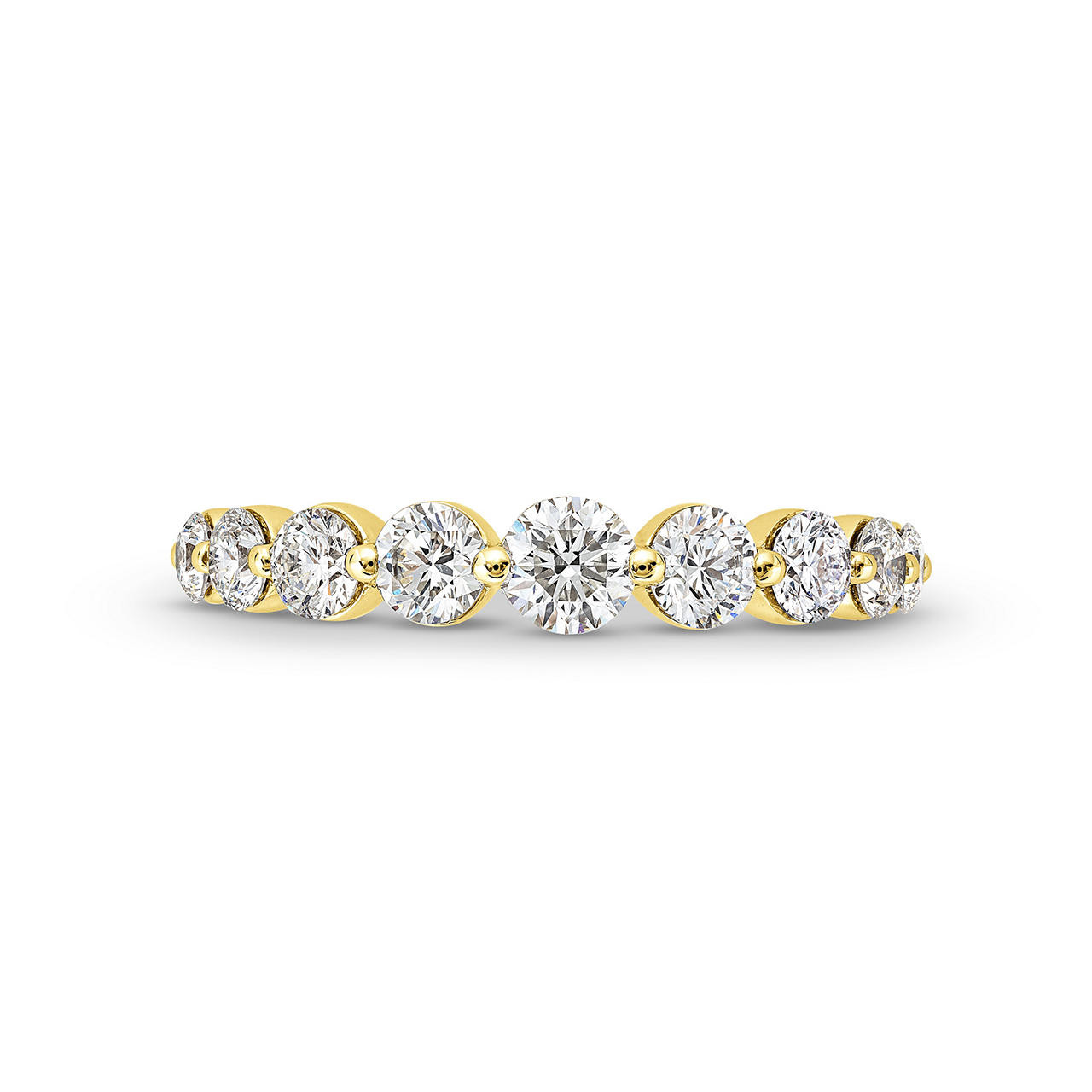 Sylvie Graduated Diamond Wedding Band 0
