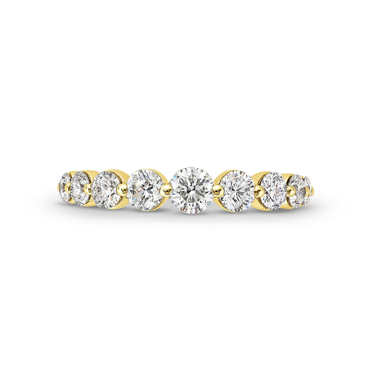 Sylvie Graduated Diamond Wedding Band 0