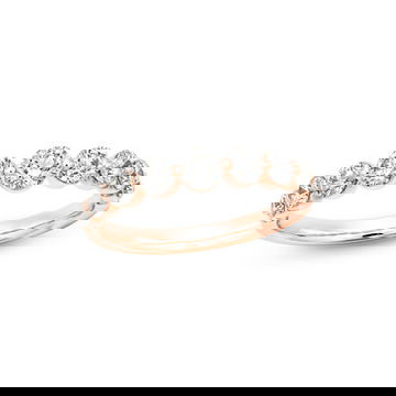 Sylvie Graduated Diamond Wedding Band