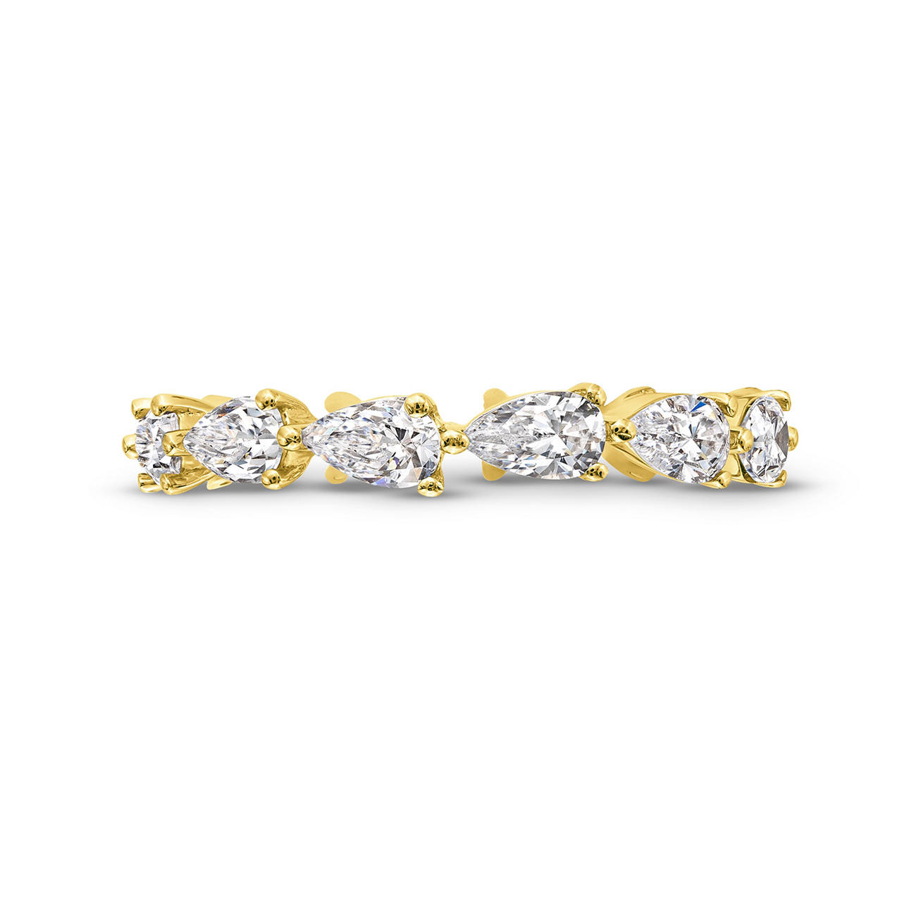 Pear Diamond Eternity Wedding Band 0