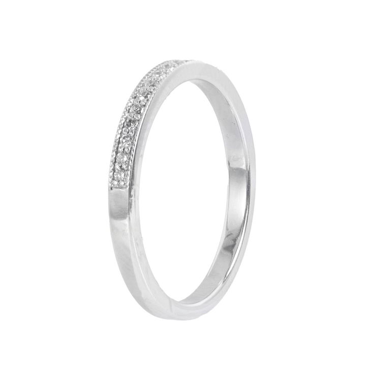 Beaded Milgrain Diamond Wedding Band (0.15TW)