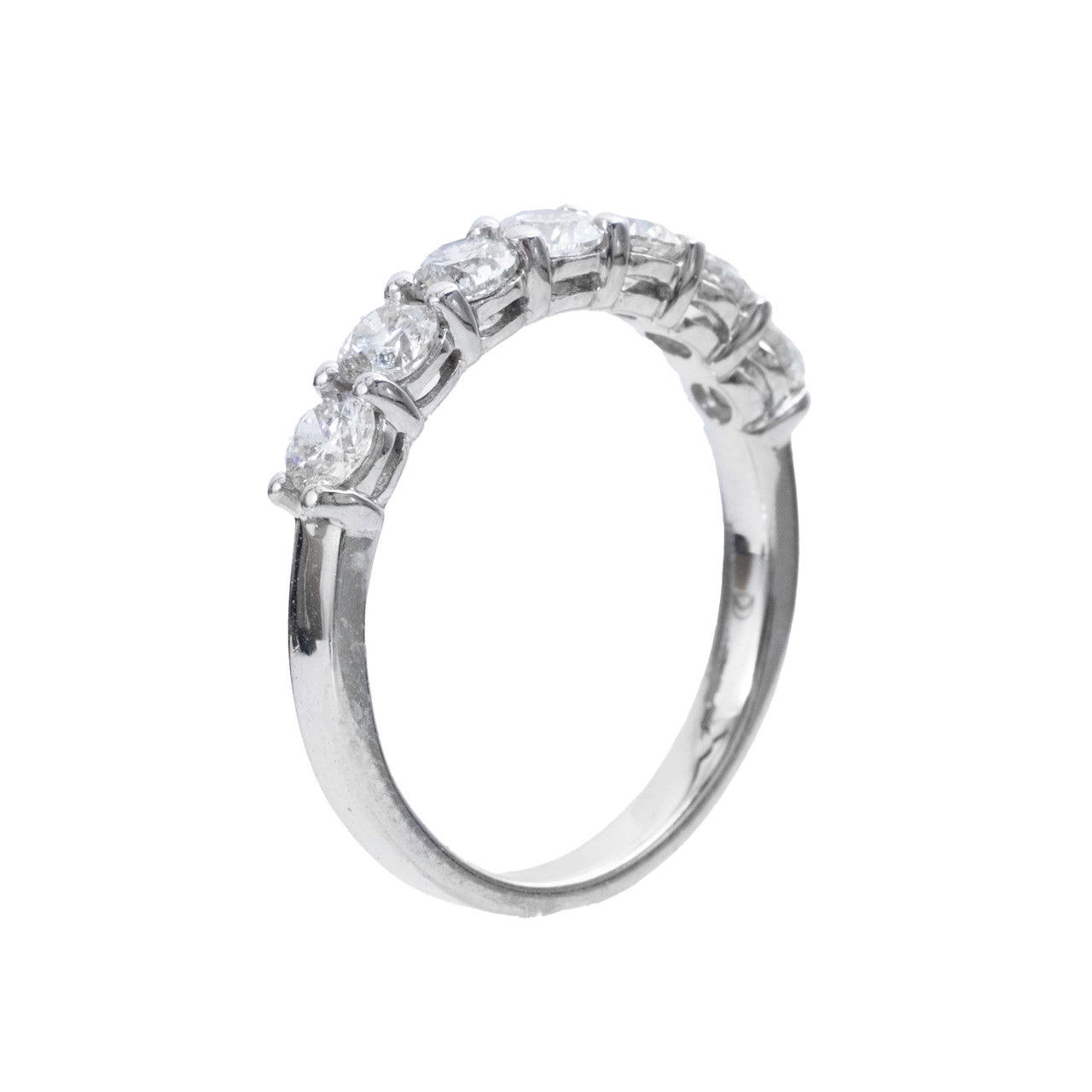 Shared Prong 7 Diamond Wedding Band (1.05tw) 1