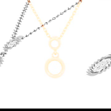 Diamond Bezel Drop Pendant