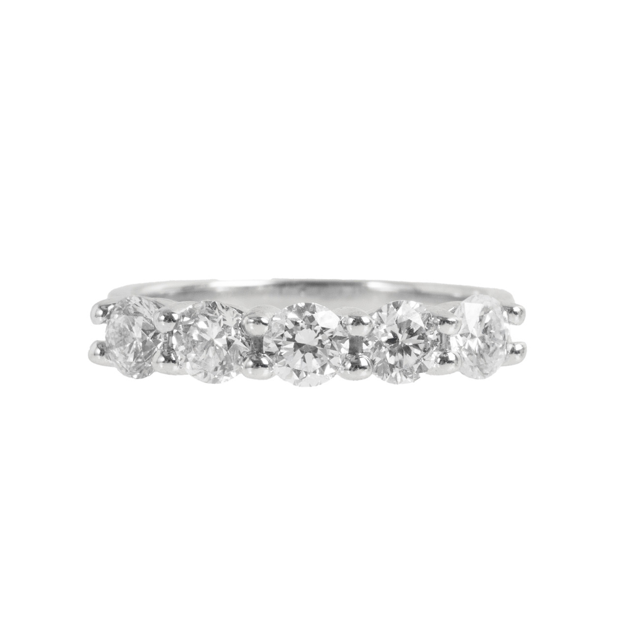 Shared Prong 5 Diamond Wedding Band (1.50tw) 0