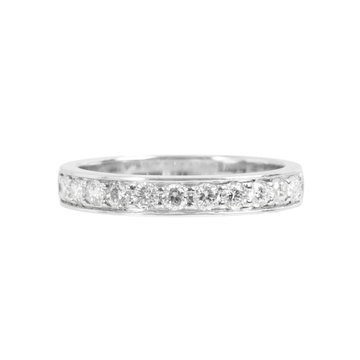 Channel Diamond Wedding Band (0.44tw) In White Gold 14K
