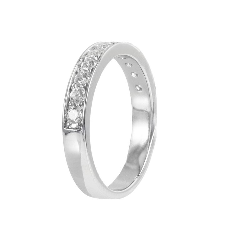 Channel Diamond Wedding Band (0.44tw) In White Gold 14K
