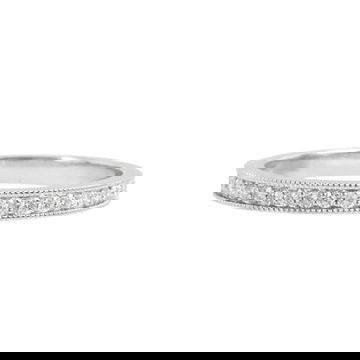 Beaded Milgrain Diamond Wedding Band (0.20TW)