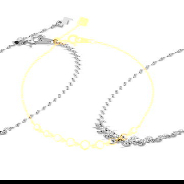 Graduated Diamond Adjustable Chain Bracelet