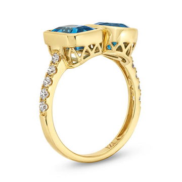 Toi Et Moi London Blue Topaz Ring