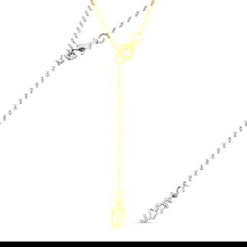 Pave Open Oval Diamond Necklace