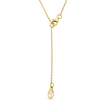 Pave Open Oval Diamond Necklace