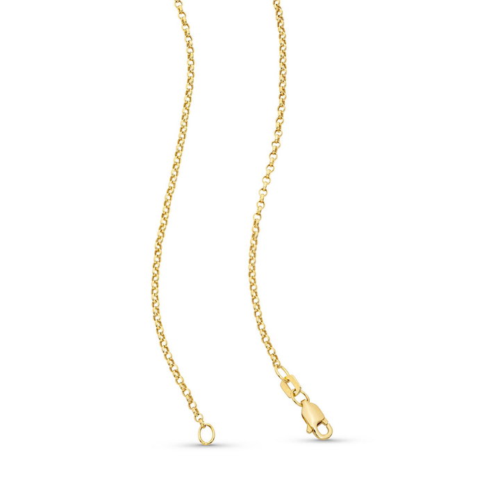 Blue Topaz Baguette Cut Curve Necklace In Yellow Gold 14K