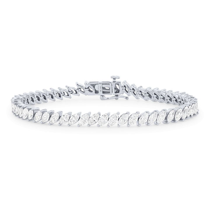 Marquise Diamond Tennis Bracelet