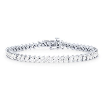 Marquise Diamond Tennis Bracelet