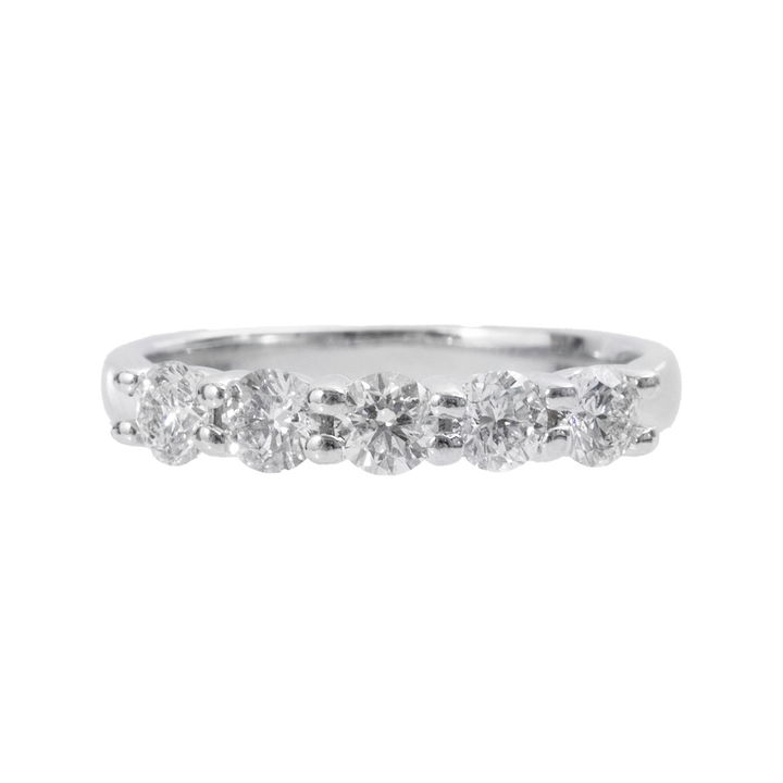 Five Diamond Diamond Wedding Band (1.00TW)