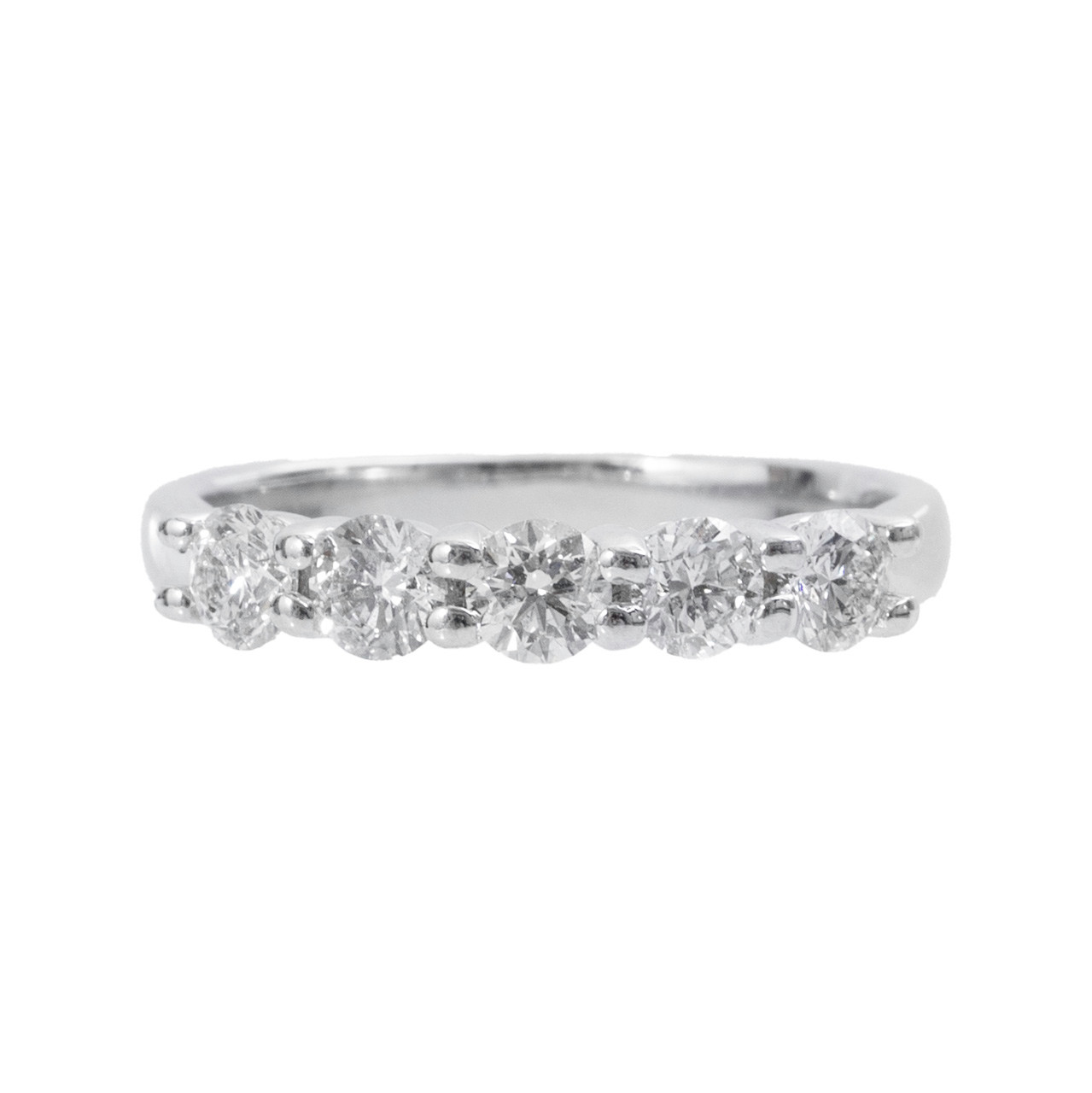 Five Diamond Diamond Wedding Band (1.00tw)