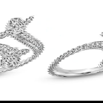 Verragio Diamond Floral Bypass Ring